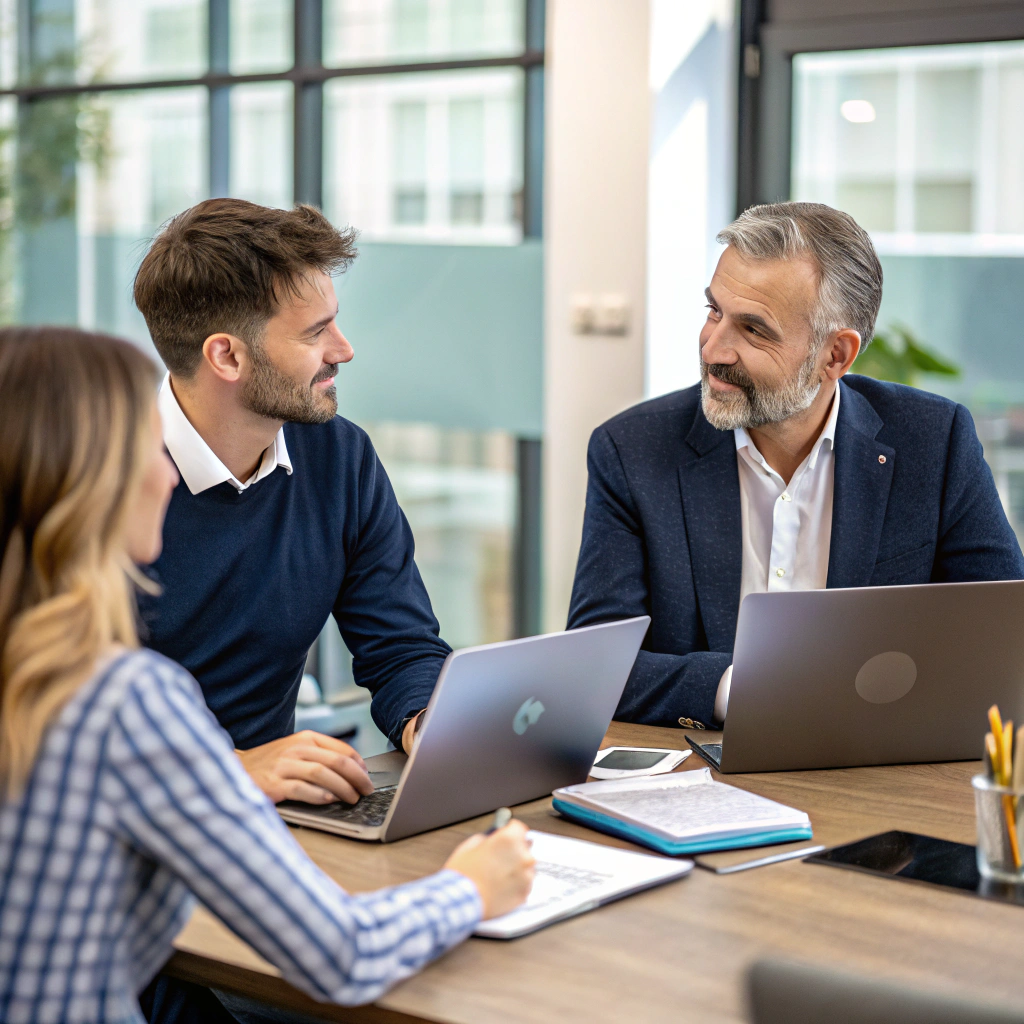 プロフェッショナルなプロジェクト実装を象徴するビジネスパーソン